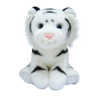 Плюшен тигър Aurora, бял, 21 см