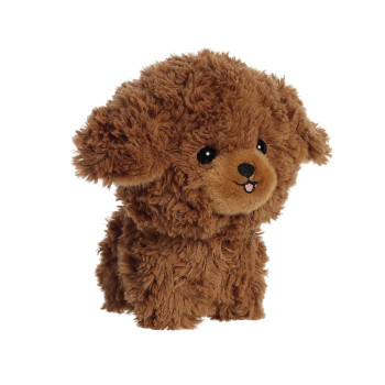 Плюшено куче пудел Aurora, кафяво, 15 см