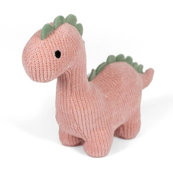 Плюшен динозавър, розов, 18 см