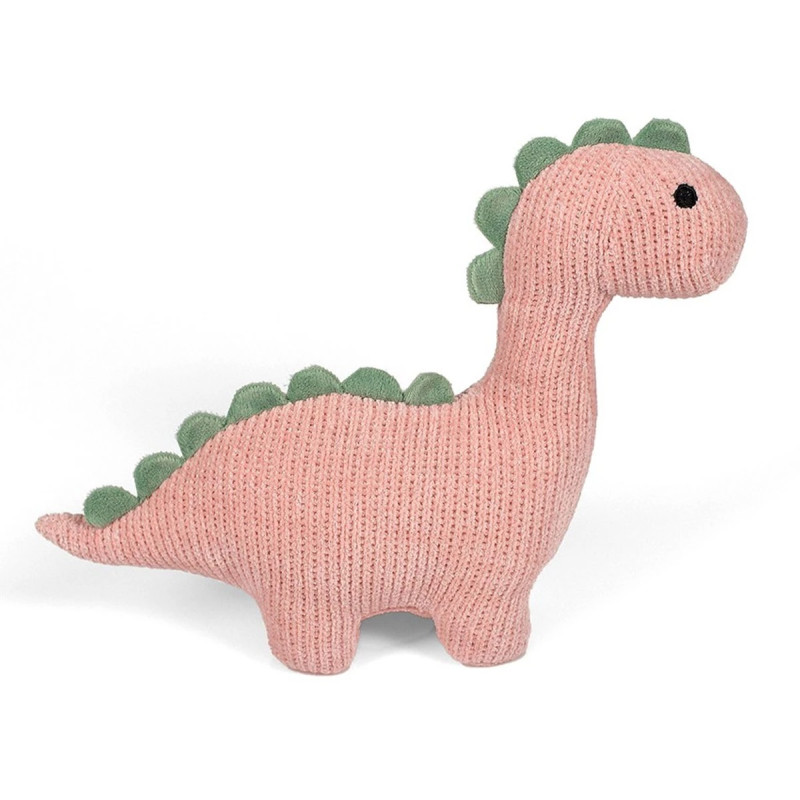Плюшен динозавър, розов, 18 см