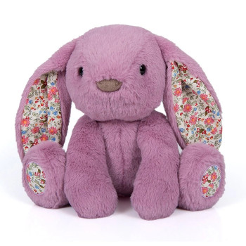 Плюшено зайче, лилаво, 25 см