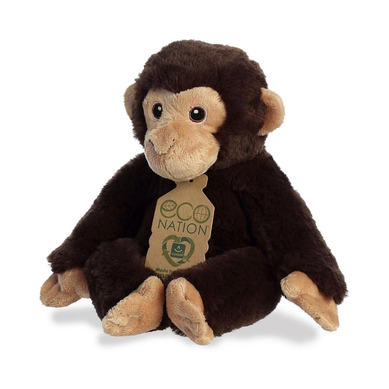 Плюшено шимпанзе Aurora Eco, кафяво, 20 см