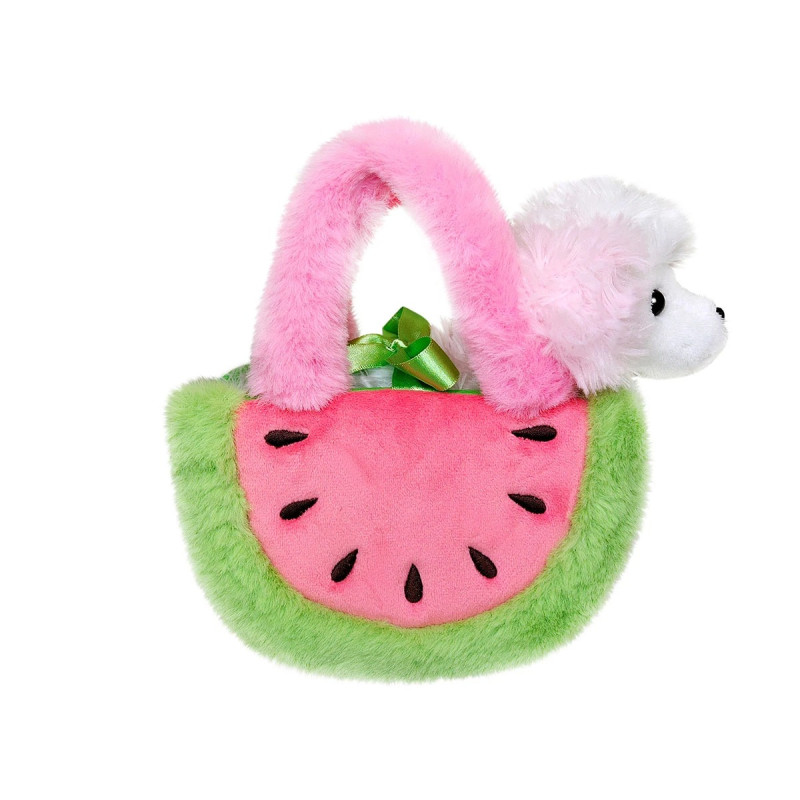 Плюшена чантичка с пудел Aurora, цветна, 18 см