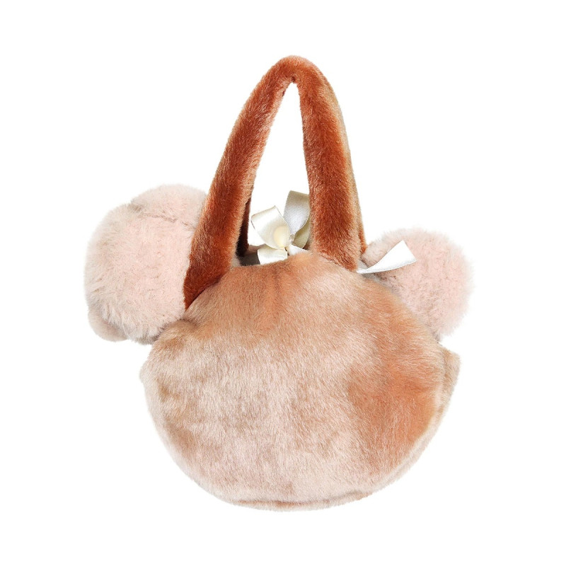 Плюшена чантичка с мече Aurora, кафява, 20 см