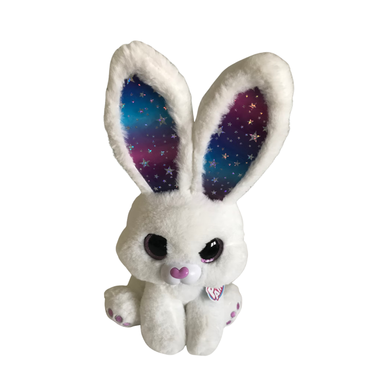 Интерактивен магически заек Pet Furry, бял, 30 см