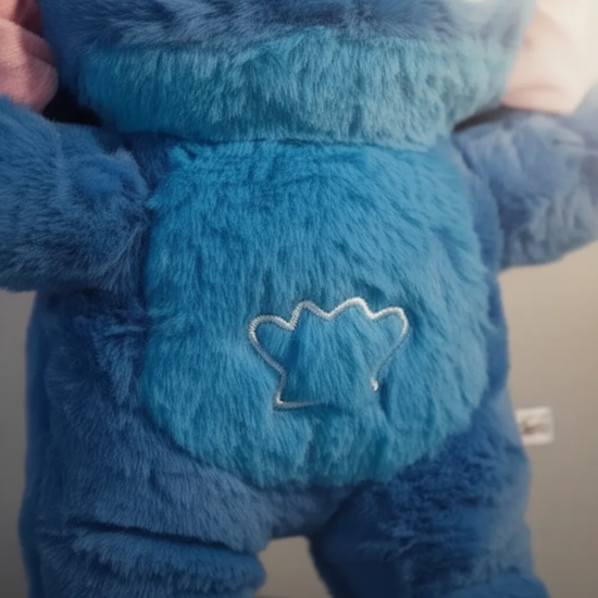 Дишаща играчка Стич с музика и светлини, 30 см