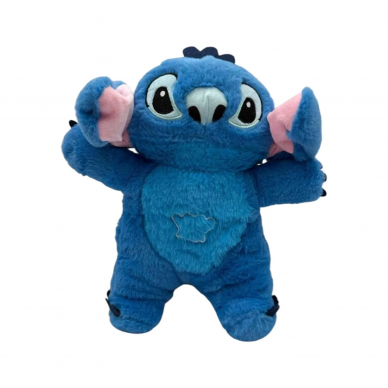 Дишаща играчка Стич с музика и светлини, 30 см