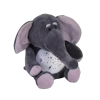 Плюшена играчка Слон с проектор и музика, сив, 30 см