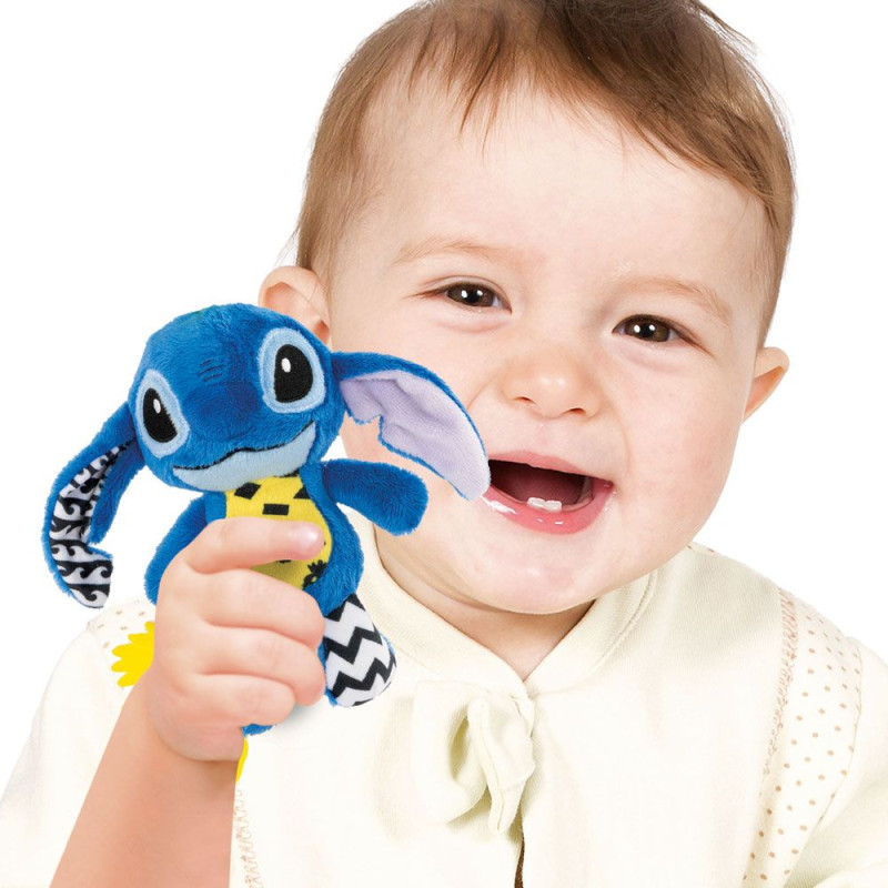 Бебешка дрънкалка Стич в синьо, Лило и Стич