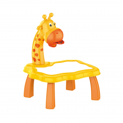 Масичка с проектор за рисуване Жълт Жираф Magical