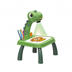 Масичка с проектор за рисуване Зелен Динозавър Ocie