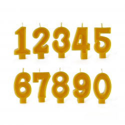 Свещичка за рожден ден от пчелен восък Свещичка за рожден ден от пчелен восък