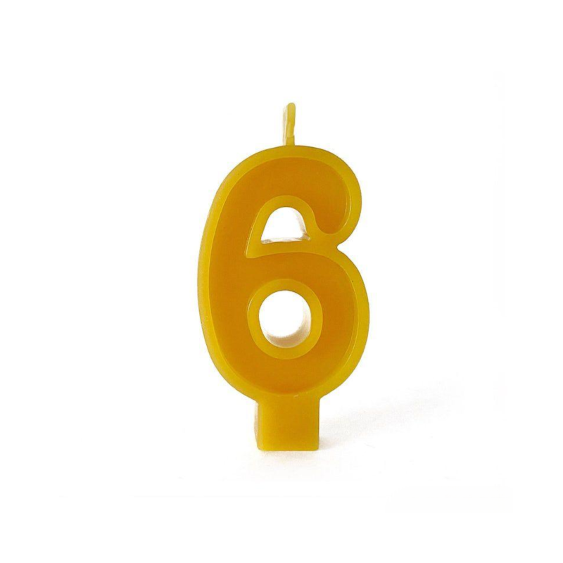 Свещичка за рожден ден от пчелен восък