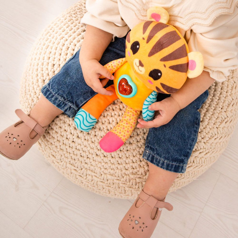 Плюшено тигърче със светещо сърце Kids Hits, 31 см