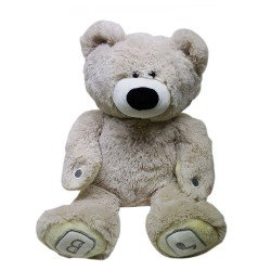 Интерактивна плюшена играчка Мечето Лу в сиво