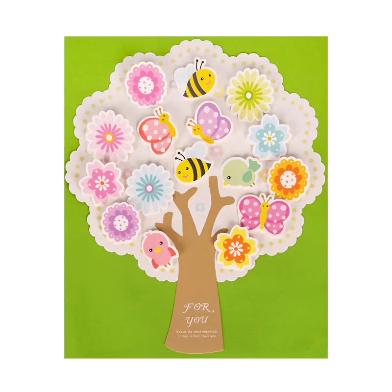 Голяма картичка Дърво с 3D мини картички 