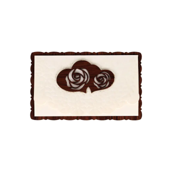 Поздравителна картичка с релефни орнаменти