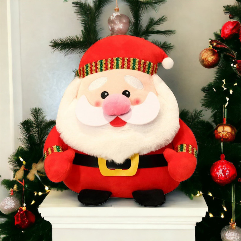 Плюшен Дядо Коледа с коледна песен, 17 см