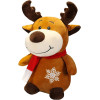 Плюшен елен Руди с коледна песен, 20 см