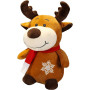 Плюшен елен Руди с коледна песен, 20 см