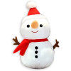 Плюшен снежен човек с коледна песен, 20 см