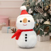 Плюшен снежен човек с коледна песен, 20 см