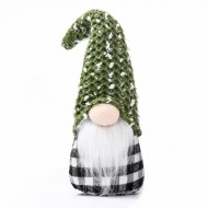 Плюшен Коледен Гном със зелена шапка
