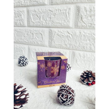 Коледна ароматна свещ в чаша Christmas star