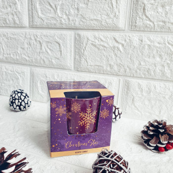 Коледна ароматна свещ в чаша Christmas star