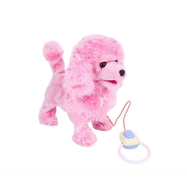 Кученце с дистанционно управление, розово, 24 см