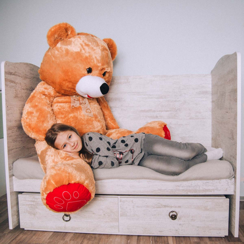 Плюшен мечок супер гигант в кафяво