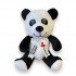 Плюшена панда с надписана панделка, 20 см