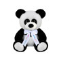 Плюшена панда с надписана панделка, 30 см