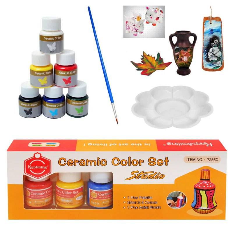 Боички за керамика, 6 цвята