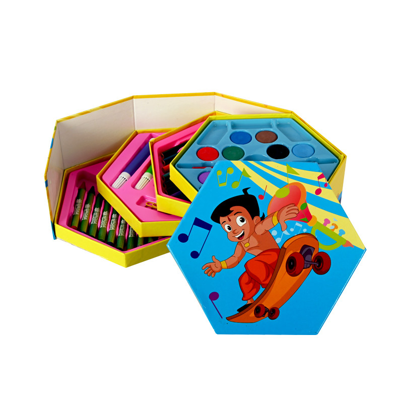 Комплект за рисуване и оцветяване с момченце, 46 части