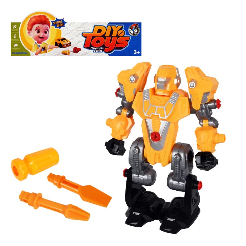 Робот - Конструктор в жълто