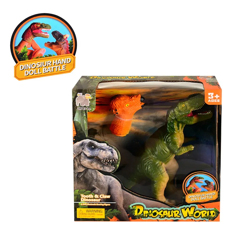 Динозавър с фигурка за пръсти