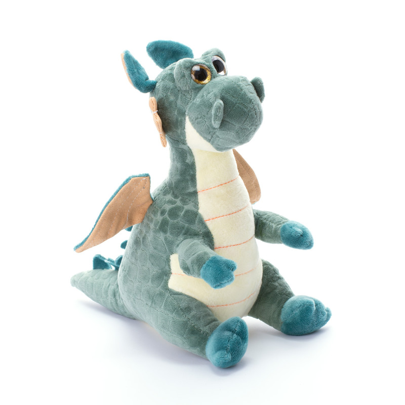 Плюшен дракон Любо, зелен, 25 см