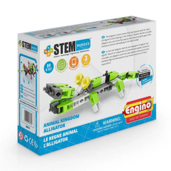 Детски конструктор Енджино СТЕМ - Герой алигатор