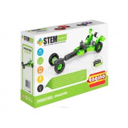 Детски конструктор Енджино СТЕМ - Герой драгстер в зелено