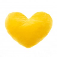 Плюшено сърце в жълто