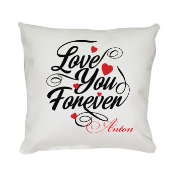 Възглавница за влюбени Love you forever, 30 см