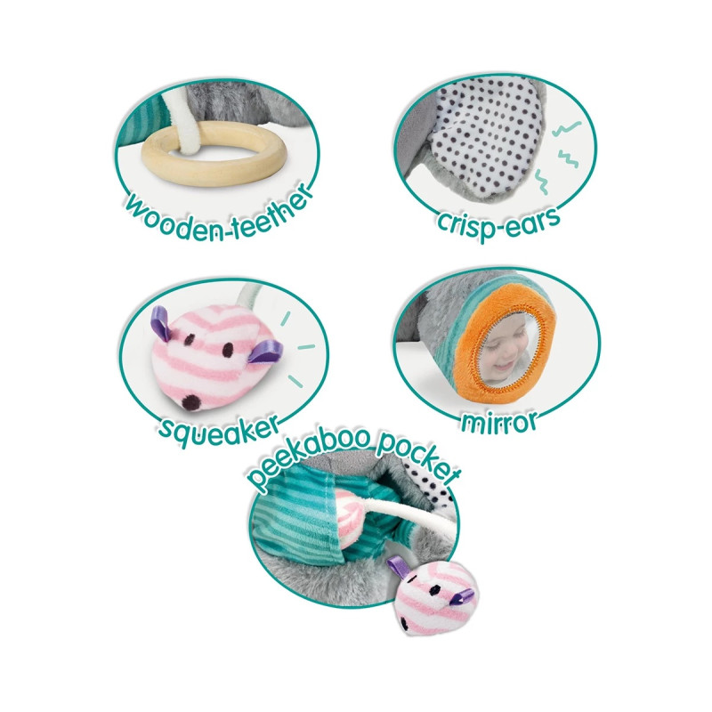 Плюшена играчка слонче Олфи, 25 см