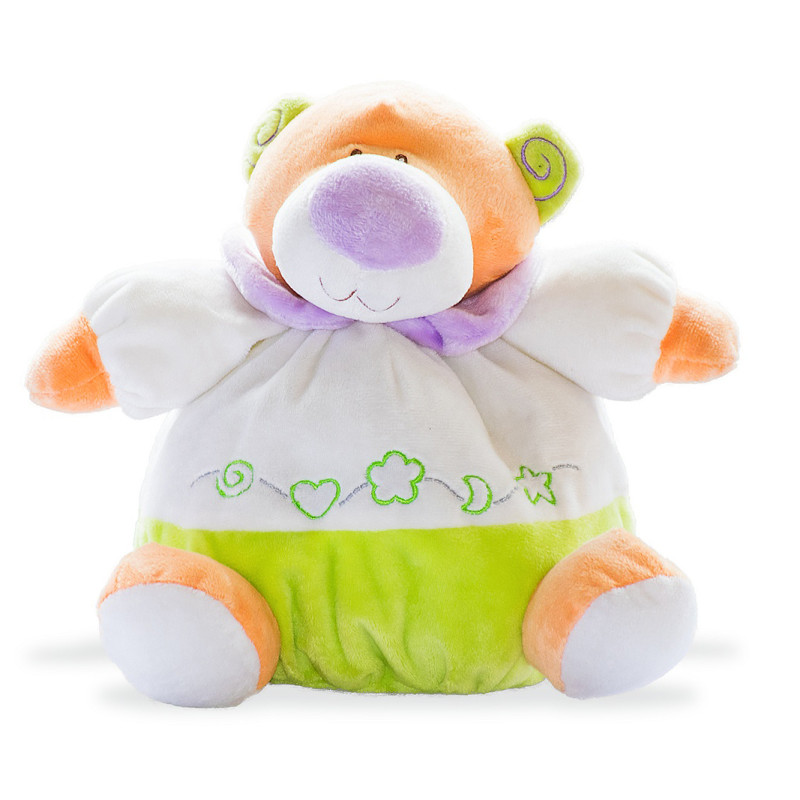 Плюшено мече с дрънкалка, 25 см