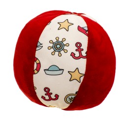 Плюшена бебешка топка с дрънкалка "Моряче"