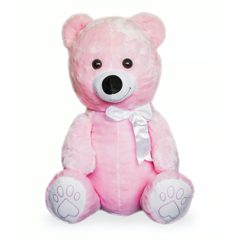 Плюшено мече Клара, розово, 60 см