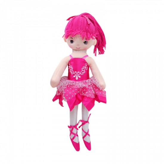 Мека кукла - Балерина в цикламено