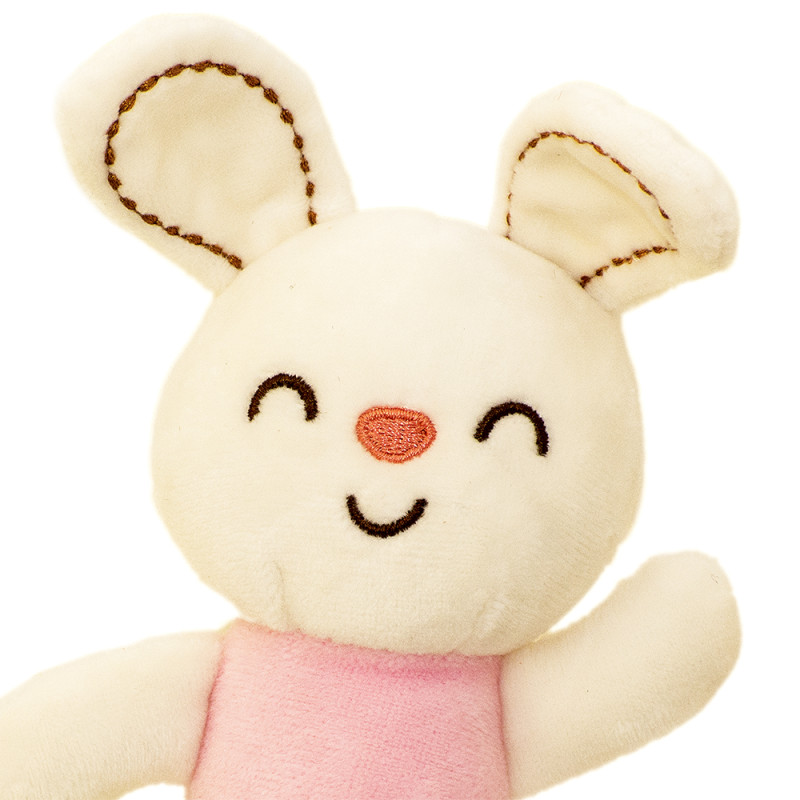 Бебешка дрънкалка със зайче, 17 см