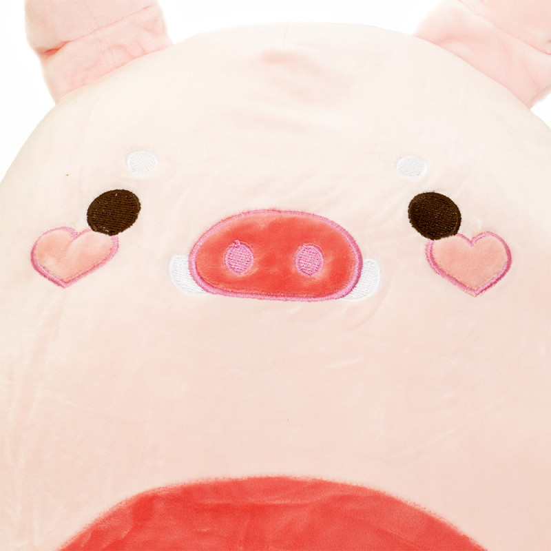 Плюшена възгланица прасенце и одеалце, 40 см