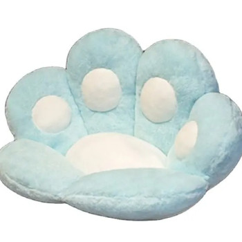 Плюшено кресло лапа, синьо